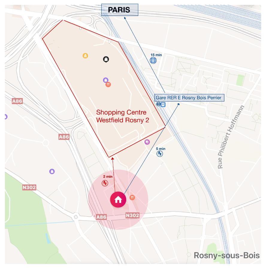 2 Pieces Proche Du Centre Paris 15 Min Apartment Rosny-sous-Bois